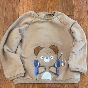 Mayoral Baby Brown Bear Sweatshirt in Size 6-9 Months
